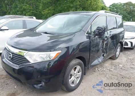 2013 Nissan Quest Sv z USA, uszkodzony, nr VIN JN8AE2KP1D9066736